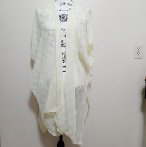 Mermaid Off Duty Clam Shell Open Front Beach Shawl